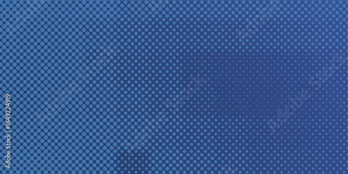 Modern blue background with monochrome and gritty pattern halftone.