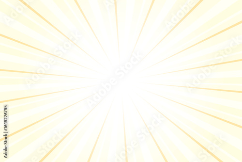 Banana Mania Yellow Abstract Sunlight Background. Yellow Glow Effect Sunburst Background for Presentation, Banner, Poster, Flyer, Sales. Pop Art Template for Summer and Spring. Rays Theme.