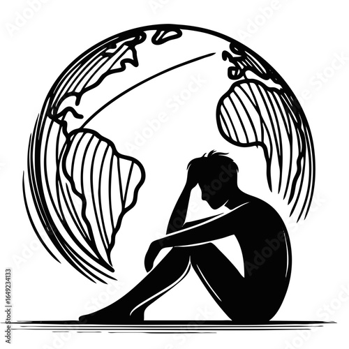 Man tired of the world