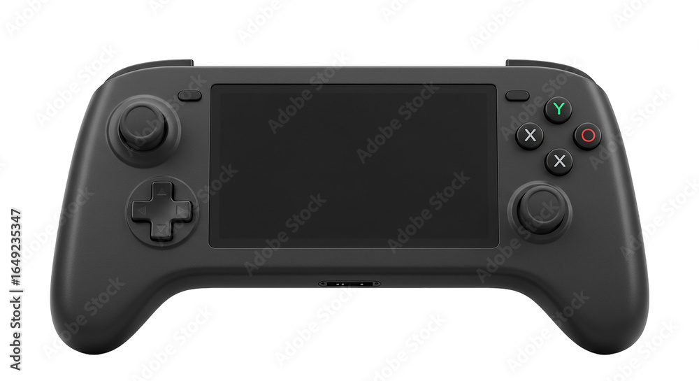 Obraz premium black video game controller isolated