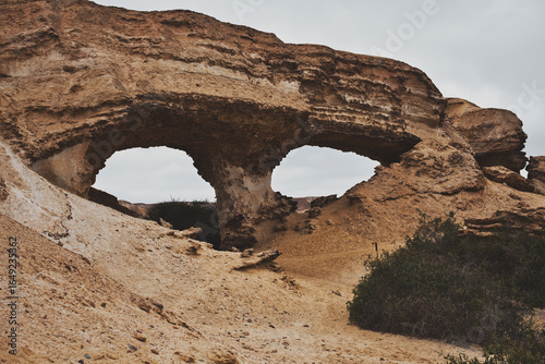 Natural rock arches at Lago dos Arcos, Angola