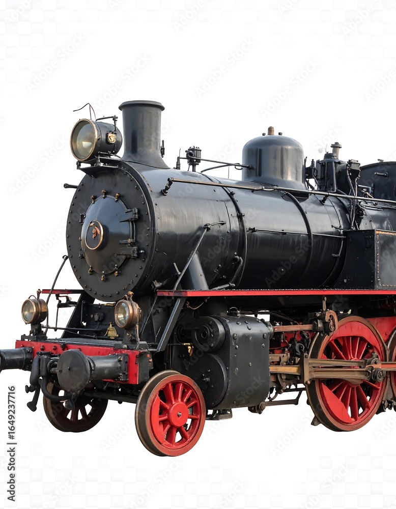 Naklejka premium Vintage steam locomotive
