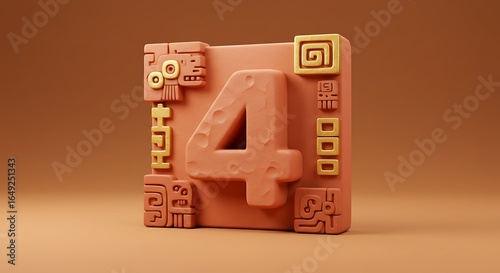 Naklejka Terracotta Cipher
