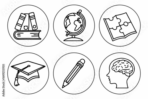 vector illustration of a set of icons