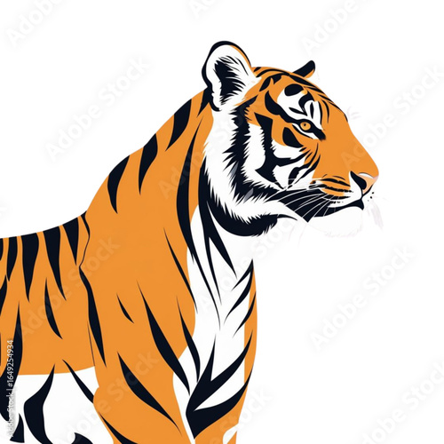  Majestic standing tiger portrait