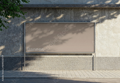 Minimalist Outdoor Banner Mockup