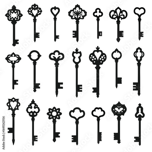 set of vintage keys