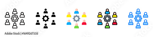 Work Force icon multiple style 