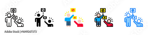Strike icon multiple style 