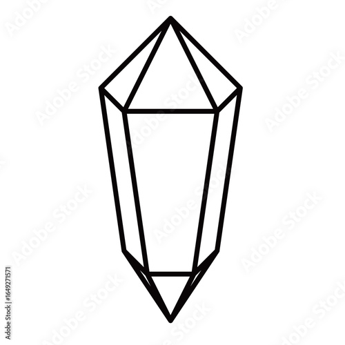 シンプルな宝石のイラスト