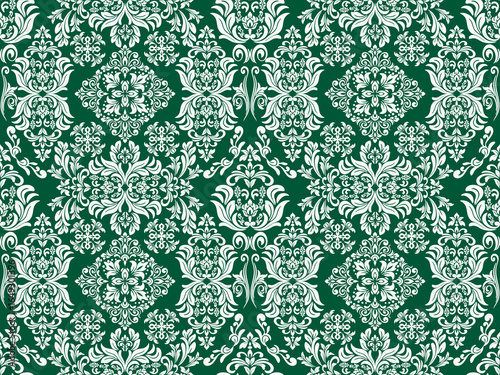 
Classic Damask Seamless
Pattern - Vector Illustration for Elegant Textile
Design,Damask,Jacquard loom, Brocade, Satin weave,ethnic, geometric, textile, fabric, motif, retro, 