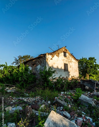 Wallpaper Mural Abandoned house ruins Torontodigital.ca