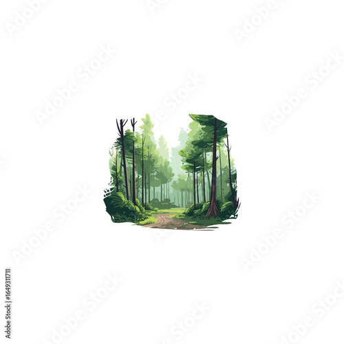 Various tree vectors. Forest and nature concept. Collection of different tree symbols. Education and training poster design. Vector drawn for plant and tree presentation