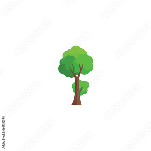 Various tree vectors. Forest and nature concept. Collection of different tree symbols. Education and training poster design. Vector drawn for plant and tree presentation