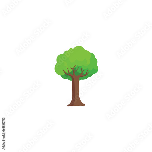 Various tree vectors. Forest and nature concept. Collection of different tree symbols. Education and training poster design. Vector drawn for plant and tree presentation