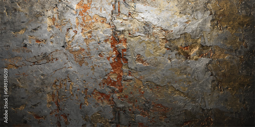 Weathered brown metal surface with a rusty, textured grunge pattern