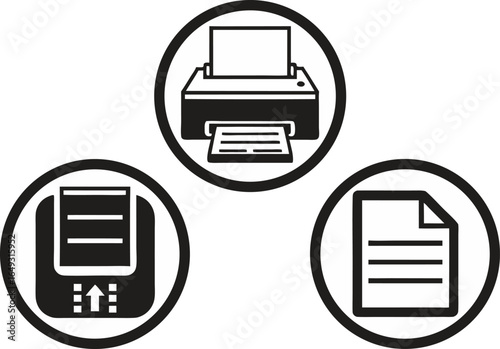printer icon flat design