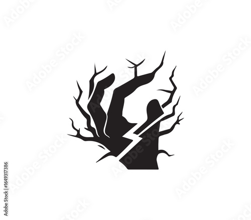 Hand splash blob splashes logo waterdrop