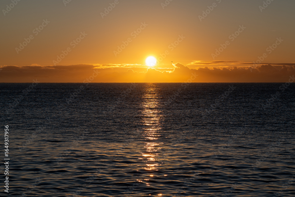 Naklejka premium widok nadmorski