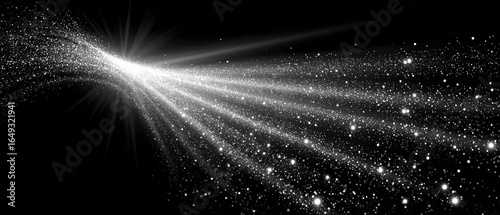 Abstract radiating light effect