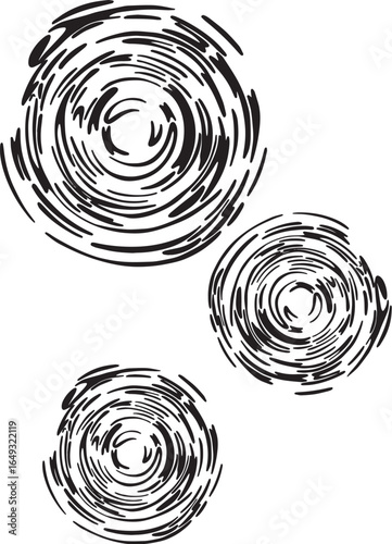 Water Ripple Pattern Vector Minimal Blue black Wave Texture Design Print