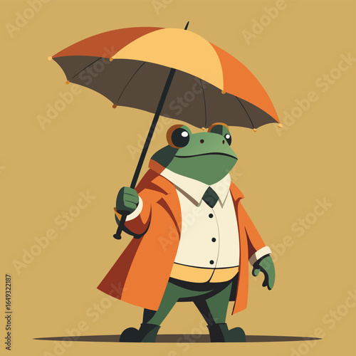 frog with umbrella in rain   (2).eps
