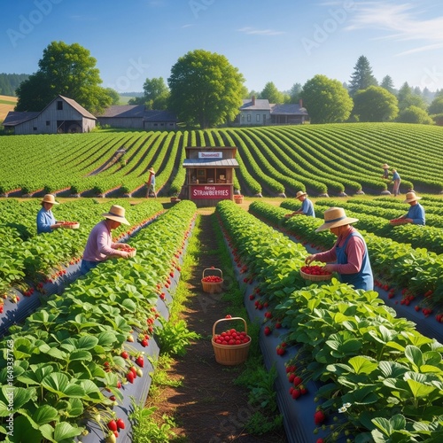 strawberry plantation