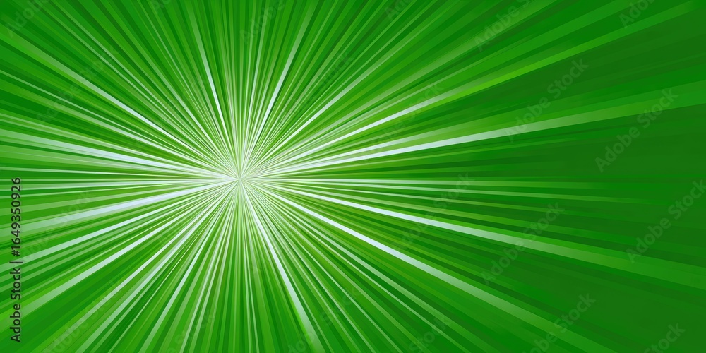 Fototapeta premium Abstract radial green background