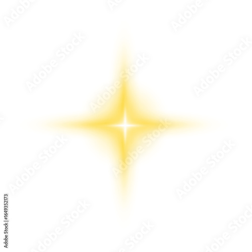 Transparent yellow sunlight special lens flash light effect. Front solar flare lenses. Glowing light effects. PNG.	