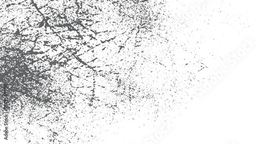 Isolated black coal dust texture top view on clean white background. Black powder dust texture with coal particles on white background