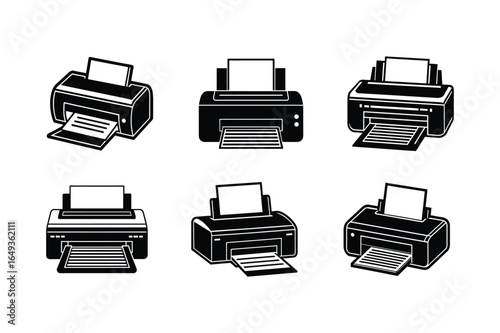 Black  printer silhouette bundle