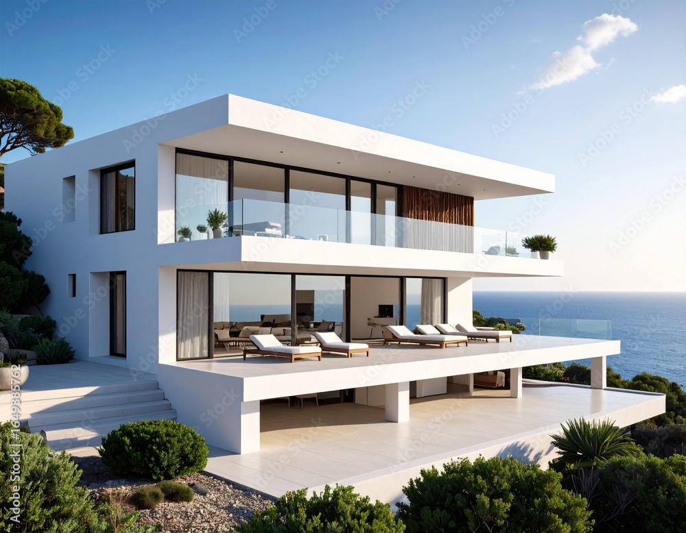 Fototapeta premium Mediterranean House by the Sea