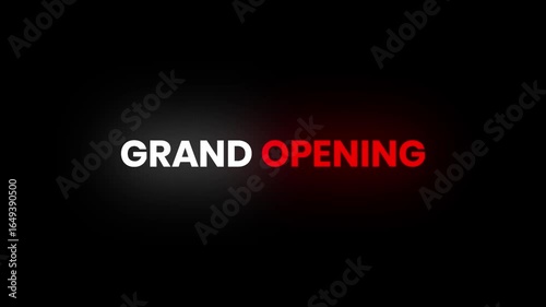 Grand Opening – 4K Particles Text Animation for Store or Venue Launches