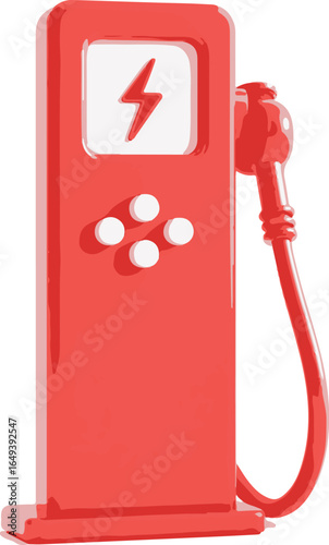 red gas pump