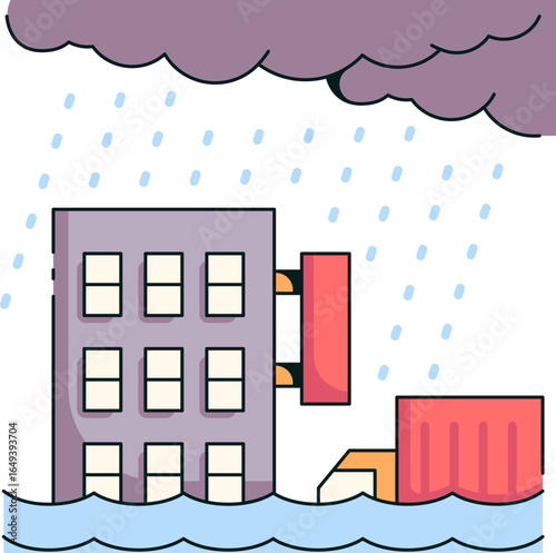 Flood_1 Icon Illustrations
