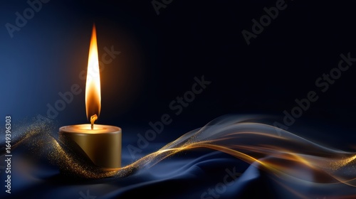 Elegant all saints day typography with golden flame design