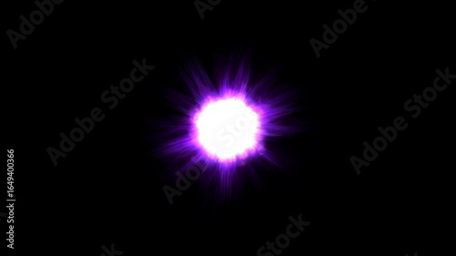 explosion sparkle particles on black background with alpha channel