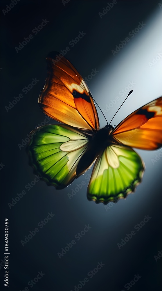 Obraz premium butterfly on a black background