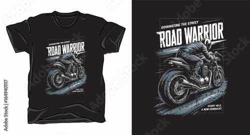 Off road motorcycle graphic vector art t-shirt design print