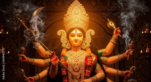 Glorious Goddess Durga Embodiment of Divine Feminine Power and Protection