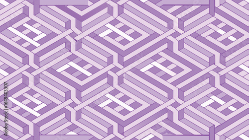 Abstract geometric pattern with interwoven lines and a paste like texture