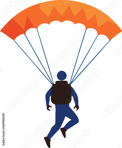 paragliding in the sky