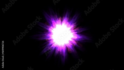 explosion sparkle particles on black background with alpha channel