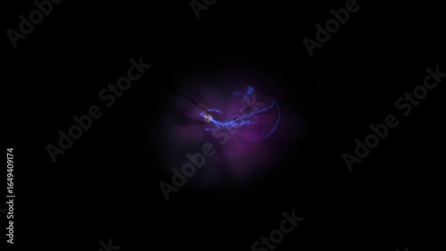 explosion sparkle particles on black background with alpha channel