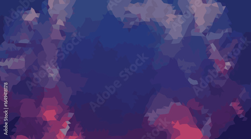 Abstract Geometric Shapes Deep Blue Violet polygonal