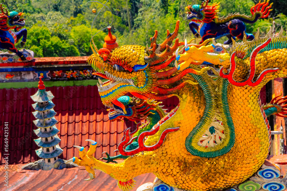 Fototapeta premium Chin Swee Caves Temple is a Taoist temple at Malaysia 
