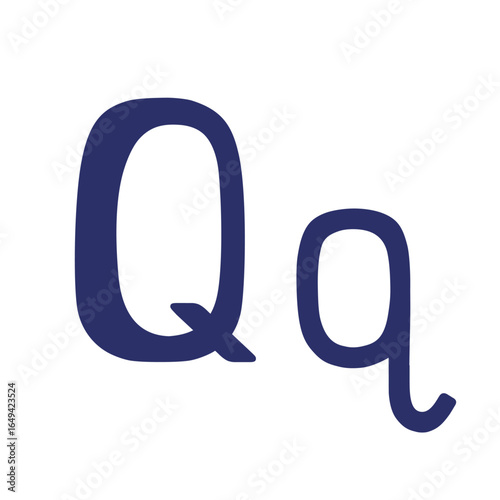 English letter (uppercase and lowercase) isolated on white background