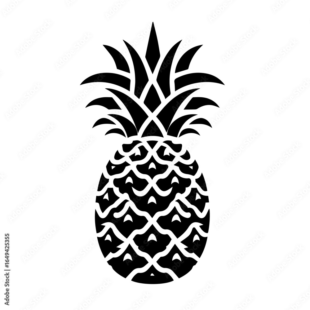 Obraz premium pineapple fruit vector illustration