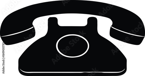  wireless telephone handset icon with vector illustration for office use