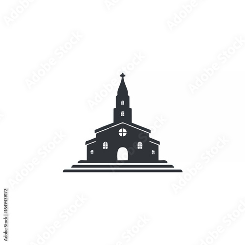 Church logo template vector i...